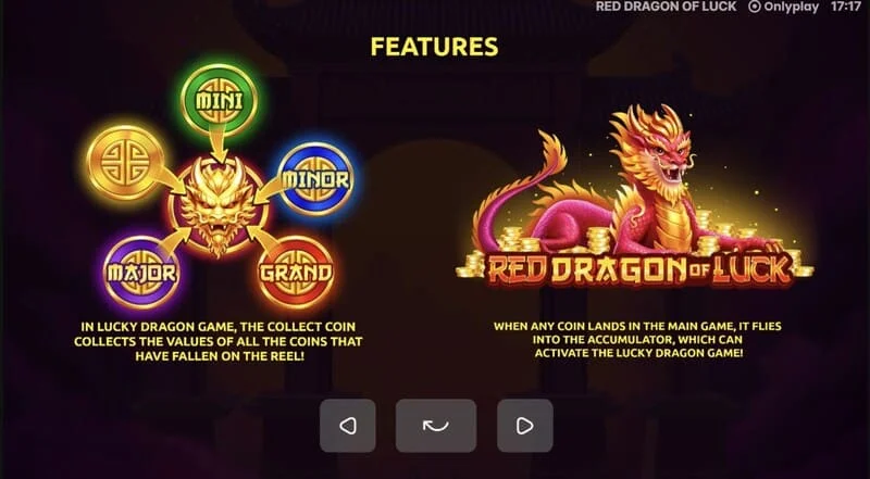 Red Dragon of Luck - Mini, Minor, Major at Grand Jackpots